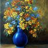 Giroflées et Myosotis